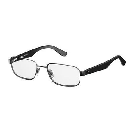 - Tommy Hilfiger Metal Rectangular Eyeglasses 53 0KJ1 Dark Ruthenium