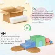 Naipo 8-Pcs Climbing Block Colourful 3D Foam Toddlers Toys,8 in 1 Playset Climbing Toy,Toddler Playground Climber for Climb,Crawl for Nursery,Indoor Foam Play Block