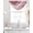 Pink, variant on Blue Marble Sheer Waterfall Valance Curtains for Window, Summer Ocean Wave Blue Ombre Rod Pocket Sheer Topper Swag Curtains for Living Room, Kitchen 38.5"W x 47.2"L, 1 Panel