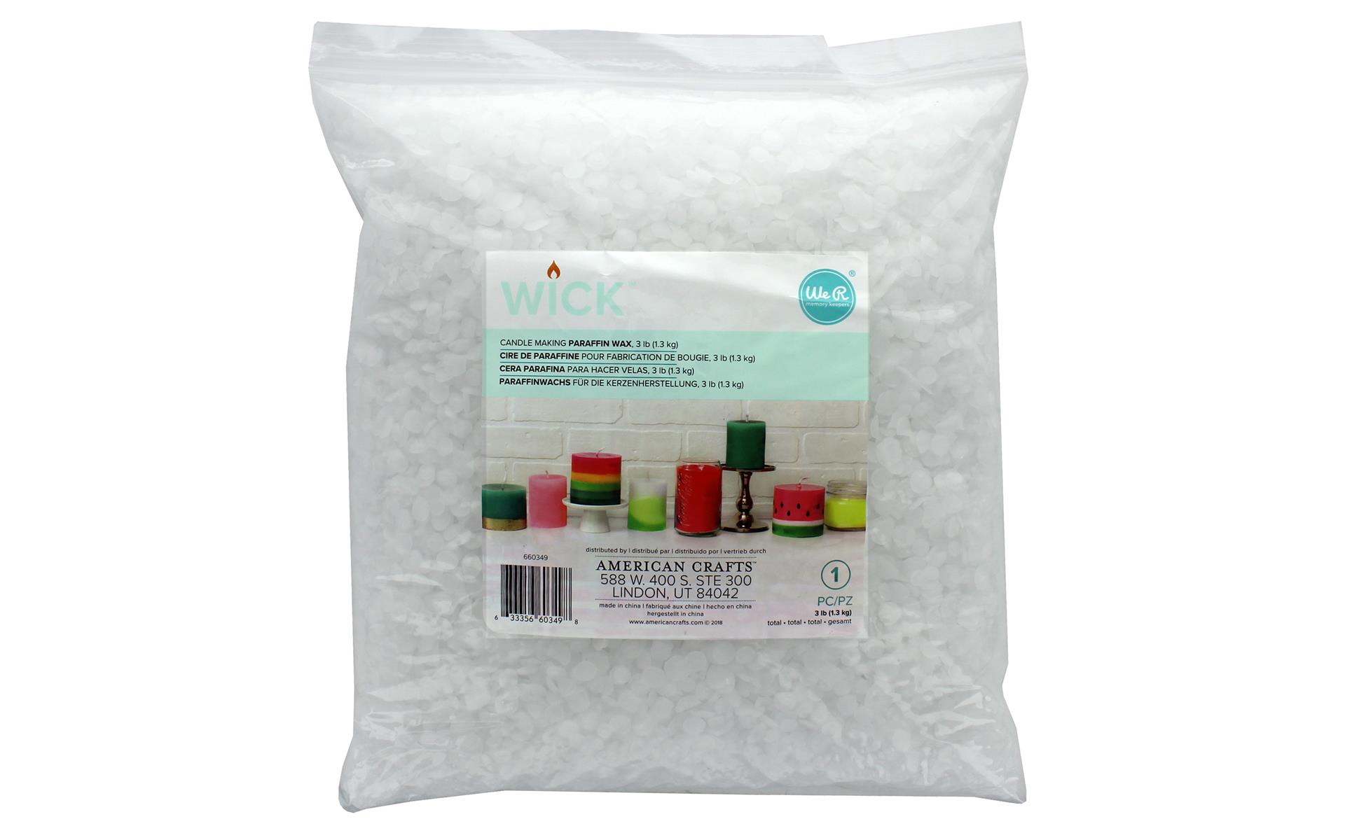 We R Memory Wick Candle Paraffin Wax 3lb