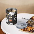 thumbnail image 3 of 12oz Coffee Tumblers Halloween Ghosts with Pumpkins and Stars Stainless Steel Vacuum Insulated Travel Tumbler Coffee Cups Mug with Lid and Straw with Cleaning Brush for Cold & Hot Drinks, 3 of 5
