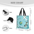 thumbnail image 3 of Disketp Travelling on Airplane Bolsa Tote de Lona para Mujer, Bolso de Hombro y Cruzado con Cierre de Cremallera, 3 of 7