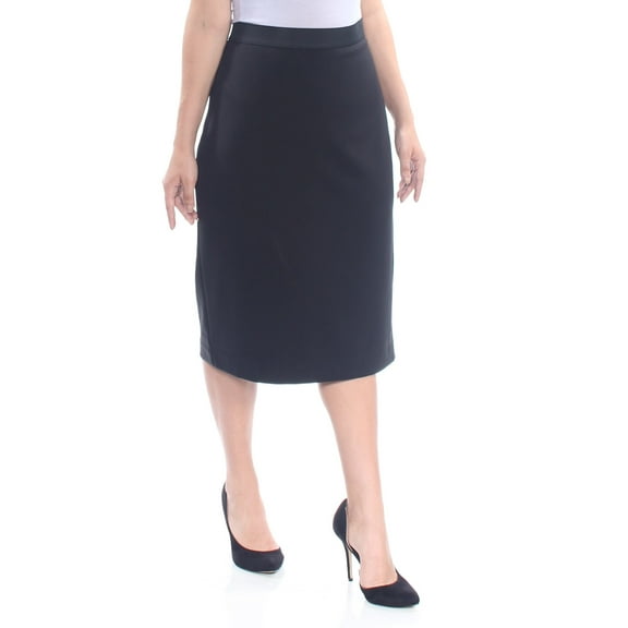 ALFANI Womens Navy Midi Wear To Work Pencil Skirt S