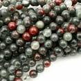 thumbnail image 3 of K-KED Natural African Bloodstone 4mm 6mm 8mm 10mm Round Beads 15" Strand-8 mm, 3 of 9