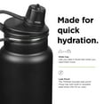 thumbnail image 4 of Klean Kanteen 32 fl oz Stainless Steel Insulated Water Bottle Chug Cap Black, 1, 4 of 7