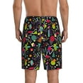 thumbnail image 4 of Lsque Colorful Geometric Figures Mens Sleep Pajama Shorts,Short Pajama Pants, Cotton Ultra-Soft Knit-3X-Large, 4 of 9