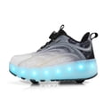 thumbnail image 4 of Kids Roller Skates Light up Shoes with Wheels Shoes LED USB Charging Roller Sneakers for Girls Boys Birthday Christmas Gift, 4 of 18