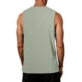 thumbnail image 6 of UDAUDU Mens Workout Tank Tops Sleeveless Muscle Comfort Shirt Athletic Gym Summer Running Beach Loose Fit T Shirts Light Green L, 6 of 6