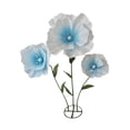 thumbnail image 3 of Flores enormes para decoración de bodas con soporte. Flores multifuncionales para bodas. Azul claro, 3 of 9