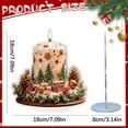 thumbnail image 3 of pdqouc Christmas Desk Decor 2D Acrylic Christmas Decorations for Desk Table Centerpieces for Holiday Indoor Home Festival Wedding Dining Living Room Bedroom Desktop Decoration, 3 of 5