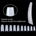 thumbnail image 4 of Scnwvu 1000Pcs French Acrylic False Nail Tips 10 Sizes with Case for Nail Art Salons (Clear+Natural), 4 of 6