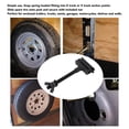 thumbnail image 4 of 7 Inch E Track Spare Tire Holder Mount, Galvanized Steel, for Trucks Semis Garages Motorcycles, Convenient and Practical, 4 of 7