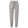 thumbnail image 3 of Womens Cargo Pants With Pockets Ladies Minimalist Spring Summer Solid Color With Printed Pockets Drawstring Plus Size Pants Women Grey XL, 3 of 3
