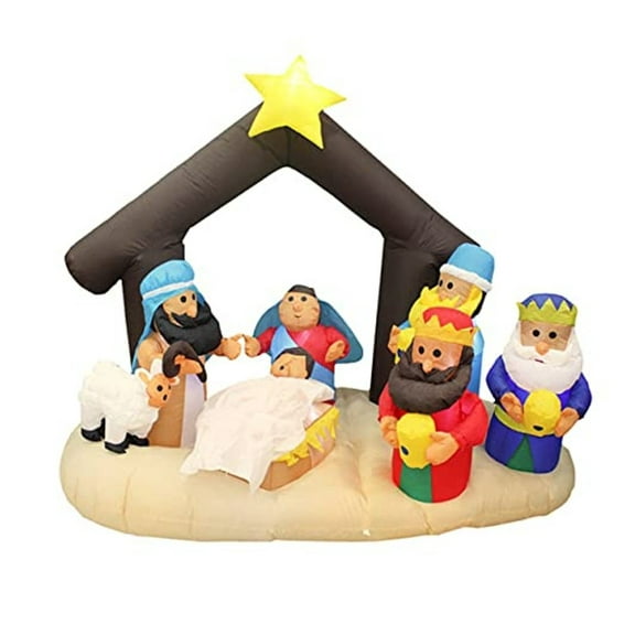 7 Foot Nativity Scene LED Christmas Inflatable