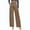 Khaki, variant on cfhntfmh High Waisted for Women Fashion Bow Knot Wide Leg Work Office Pants Business Casual Outfits Dress Pants with Pockets