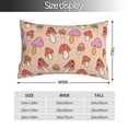 thumbnail image 2 of Balery 70s Mushroom Funda de Cojín Estampada, Regalos para Mujeres, Regalos de Amor para Ella, Regalos para Novia o Esposa, Funda de Almohada-16"x24", 2 of 6