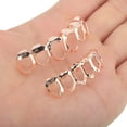 thumbnail image 6 of Unique Bargains 1 Set Fake Grills Hip Hop Teeth Grillz Rose Gold Tone, 6 of 6