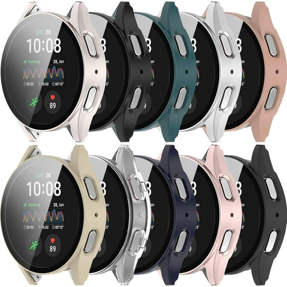 XIHAMA For Samsung Galaxy Watch 7 40mm 44mm Case with Built-in Screen Protector Hard PC Rugged Anti-collision Protective Face Shield for Galaxy Watch 7