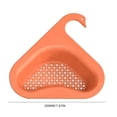 thumbnail image 3 of Estante Del Fregadero Cesta coladora para fregadero Filtro colgante triangular Estante de almacenamiento para fregadero (naranja) Likrtyny Libre de BPA, 3 of 4