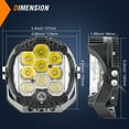 thumbnail image 6 of AUTOXBERT 2X 5in LED Work Light Amber Halo DRL Spot Offroad Driving Pods Fog for ATV SUV UTV, 6 of 9