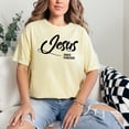 thumbnail image 2 of Jesus Since Forever Christian Faith, Butter Comfort Colors T-Shirt, Large, 2 of 3