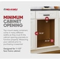 thumbnail image 5 of Rev-A-Shelf 35 Qt Pullout Top Mount Trash Cans w/ Soft-Close, 4WCTM-18BBSCDM2, Gray, 5 of 12
