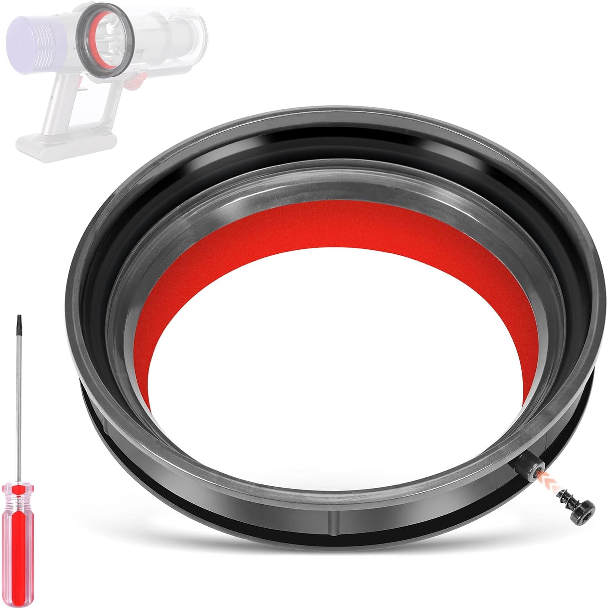 Dust Bin Part Sealing Ring Replacement Compatible with Dy*son Cyclone V10 SV12 Vacuum Cleaner Dirt Cup Part Dust Bucket Bin Sealing Ring Assembly