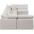thumbnail image 5 of Meridian Furniture Indulge 199" Linen Fabric U-Shaped Modular Sectional in Cream, 5 of 10