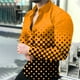 thumbnail image 3 of Camisa informal de manga larga para hombre, de primavera 2024, con estampado digital 3D de lunares y solapa de un solo pecho, camisa de fiesta 5XL, 14 colores, 3 of 4