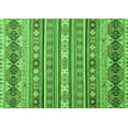 thumbnail image 1 of Ahgly Company Indoor Rectangle Abstract Green Modern Area Rugs, 2' x 5', 1 of 4