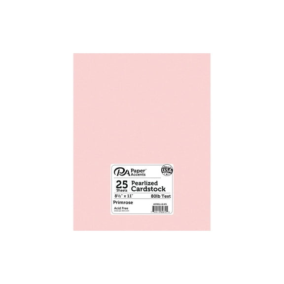 Paper Accents Paper Pearlized 8.5"x 11" 25pc 80lb Primrose