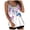 White, variant on NOLDARES Womens Tummy Control Tankini Swimsuits Color Block Bathing Suit V Neck Two Piece Swimwear with Shorts(Sky Blue,L)