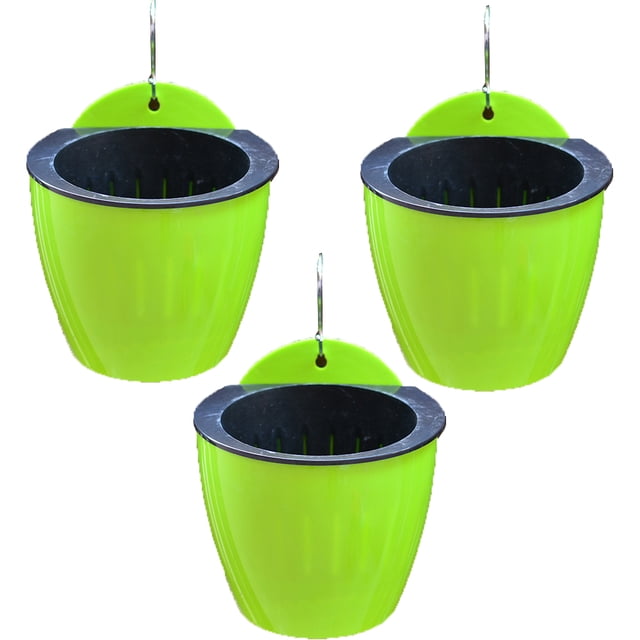 Lavabo hidropónico creativo para colgar en la pared maceta de plástico de tamaño mediano Ormromra CPB-US-LBS47-1