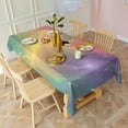thumbnail image 3 of Colorful Tie Dye Nebula Pattern Rectangle Tablecloth 60"x102",Waterproof Polyester Rectangle Table Cloth, Wipeable Spillproof Polyester Tablecloth for Dining, Camping, Indoor and Outdoor, 3 of 6
