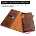 thumbnail image 2 of PU Leather Secure Protective Cash Pocket, Card Holder Wallet Flip Cover Case, Removable Back Cover for Samsung Galaxy S23+, 2 of 7