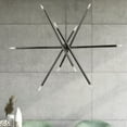 thumbnail image 5 of 46777-46 Livex Lighting Soho - 10 Light Linear Chandelier In Modern Style-24 Inches Tall and 12 Inches Wide-Black Chrome Finish    -Traditional, 5 of 9