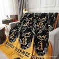 thumbnail image 1 of Light Luxury Flannel Blanket Big Brand Comfortable Blanket Sofa Nap Blanket, 1 of 2