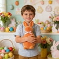 thumbnail image 5 of 3.94" Pastel Flocked Bow-Tied Bunny Set, Pastel Flock Bunnies Figurines with Bow for Spring Easter Home Office Party Table Centerpiece Decoration, 5 of 5