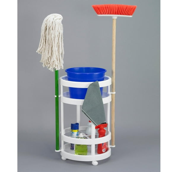 Carrito Organizador Para Limpieza LIFTOR 4 Nivles blanco