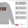 thumbnail image 6 of This Team Makes Me Drink Long Sleeve T-shirt Cleveland Football Fan Tailgating, 6 of 7