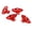 Red, variant on Riousery 4PCS RC Replica Brake Calipers Aluminum Alloy for TRAXXAS UDR 1/7 RC Car Silver Toy Replacement Parts. Boost your car's look with these detailed, durable metal accessories.