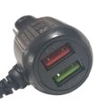 thumbnail image 2 of sweethay 2 en 1 cámara de salpicadero de plástico cargador de coche desmontable 12V-24V carga rápida teléfono inteligente grabadora de Cámaras de salpicadero de coche, 2 of 6