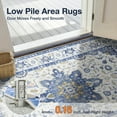thumbnail image 2 of Socomw 4'x6' Area Rugs for Living Room, Machine Washable Rug Morocco Palace Flowers Non-Slip Soft Low Pile Carpet for Bedroom, Office, Kitchen, Dining Room, 2 of 10
