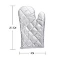 thumbnail image 3 of Professional Heat Resistant Oven Mitts with Quilted Terry Cloth Cotton Lining, Extra Long - 1 Pair, 3 of 3