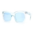 thumbnail image 1 of Girls Child Size Pop Color Thick Horn Rim Sunglasses Blue, 1 of 4