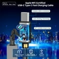 thumbnail image 3 of for iPhone 16 Car Charger Fast Charging, Braveridge 4.8A USB Car Power Cigarette Lighter USB-C Car Charge with 6FT Type-C Coiled Cable for iPhone 16/16 Plus/16 Pro Max/15/15 Pro/iPad, 3 of 9