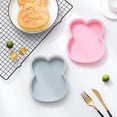 thumbnail image 5 of Huayishang Silicone Molds Silicone Cake Mold Cute Layered Rainbow Baking Pan Pizza Baking Tools (6-Inch Bunny) Pink, Kitchen Essentials Clearance Sale Pink, 5 of 6