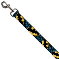 thumbnail image 4 of Dog Leash Bat Signals Stacked Close Up Blue Black Yellow 6 Feet Long 1.5 Inch Wide, 4 of 6