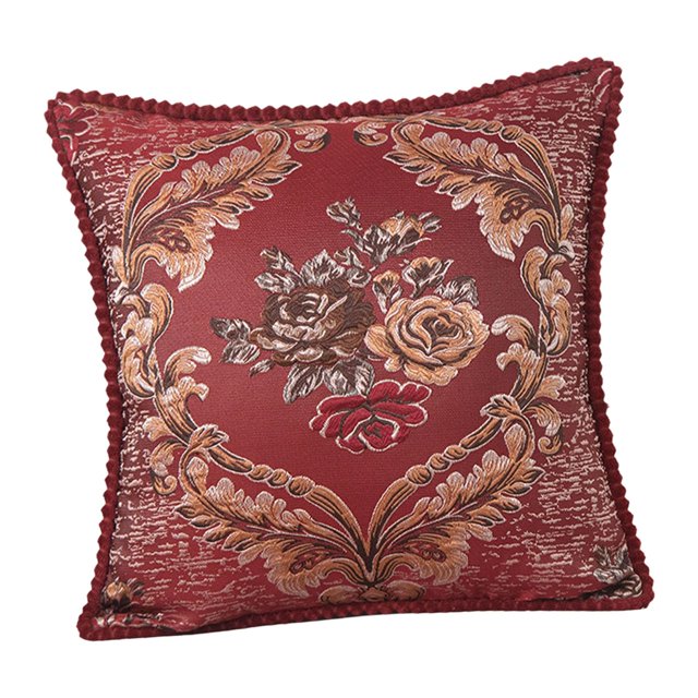 Funda de almohada de jacquard Strade Fareast Limited estampado de flores 48 cm x 48 cm