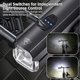 thumbnail image 4 of Luces LED para bicicleta, luz delantera recargable, resistente al agua, carga USB-C 6, 4 of 8